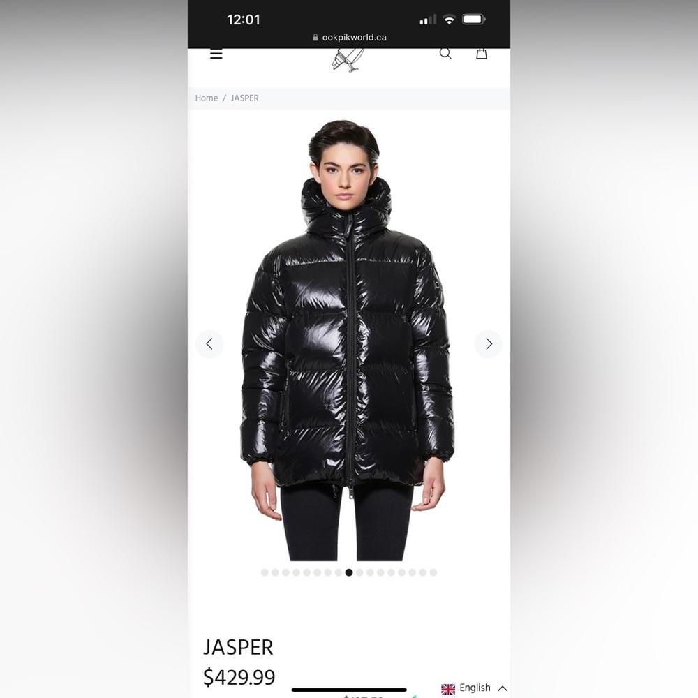 Ookpik Super Puff Black Coat